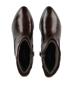 F2399 dames enkellaarzen bruin