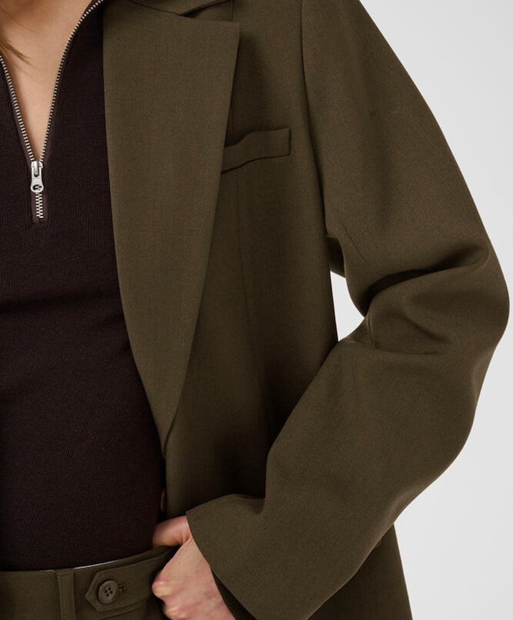 Dames blazer groen