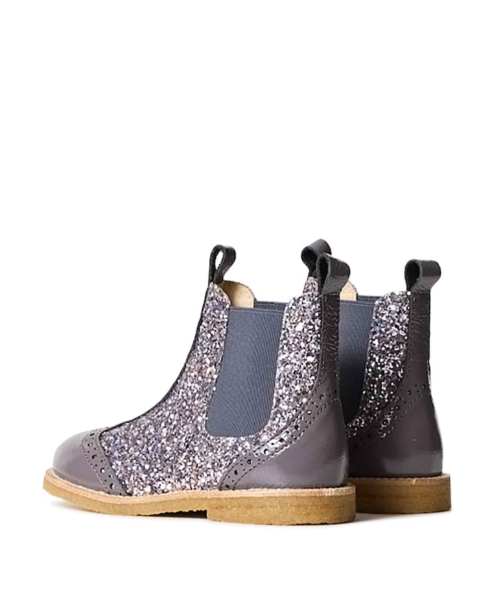 CHELSEA WITH BROGUE LACE PATTERN boots paars