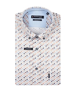 Heren overhemd lange mouw rood