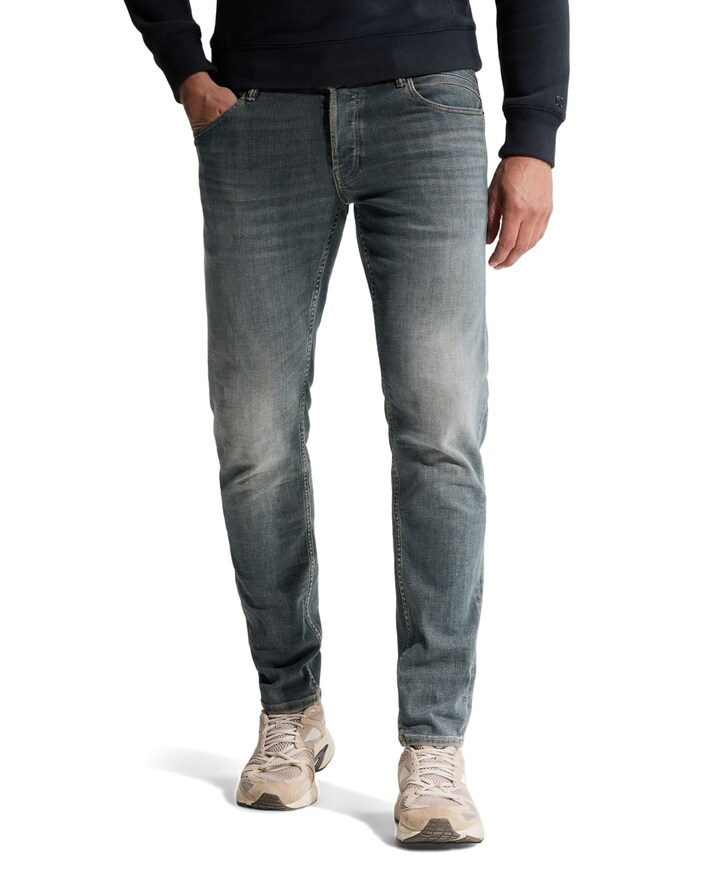SHIFTBACK TAPERED NIGHT COAL BLACK heren jeans groen