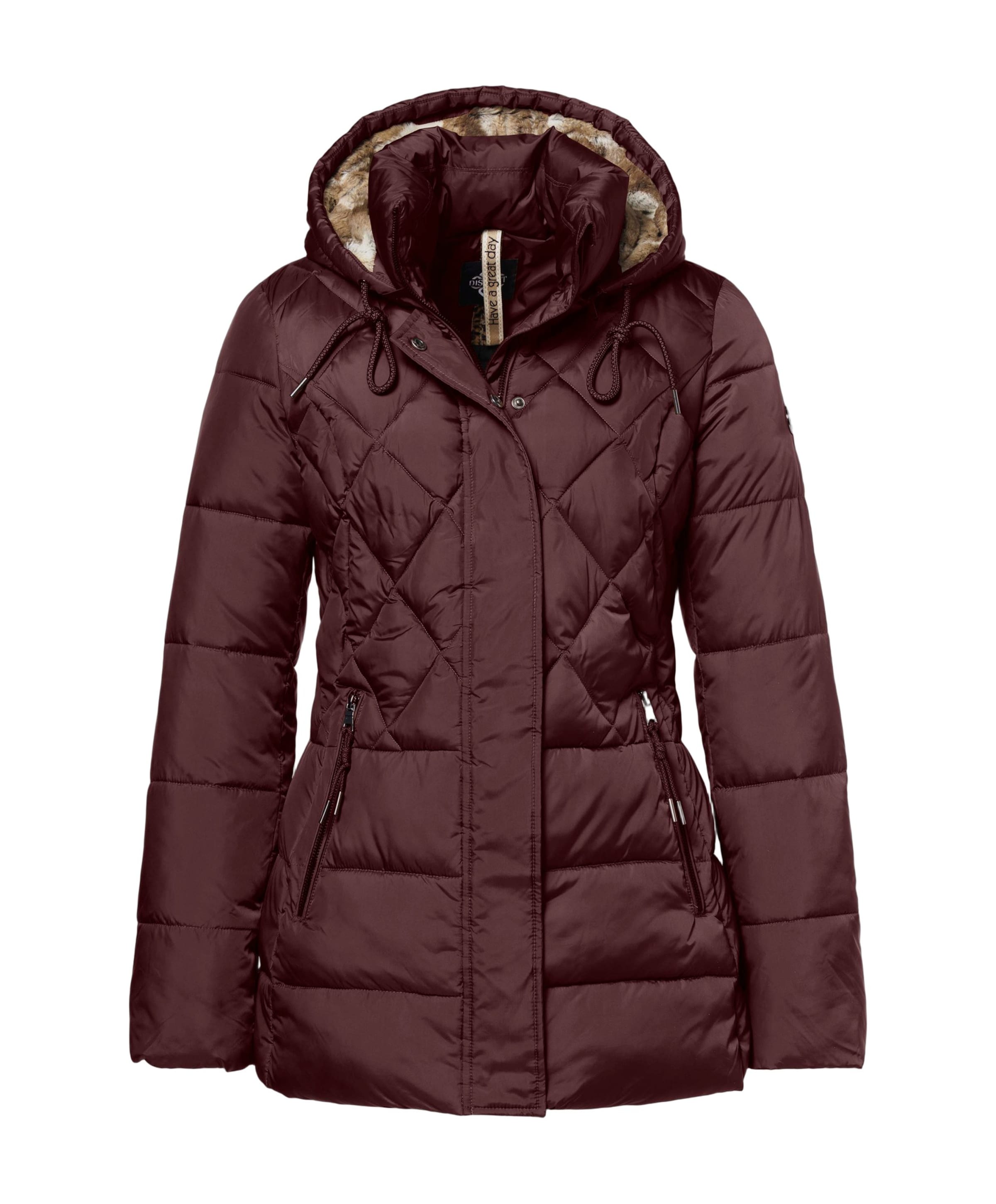 Dames jas bordeaux