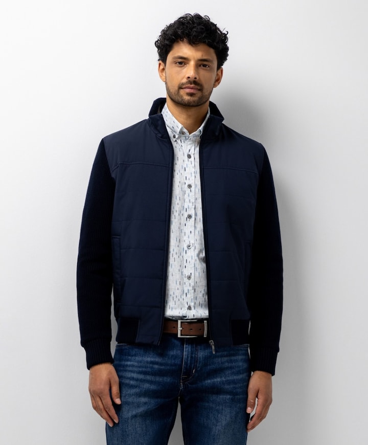 Heren vest blauw
