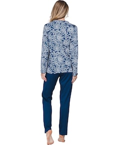 Dames pyjamaset blauw