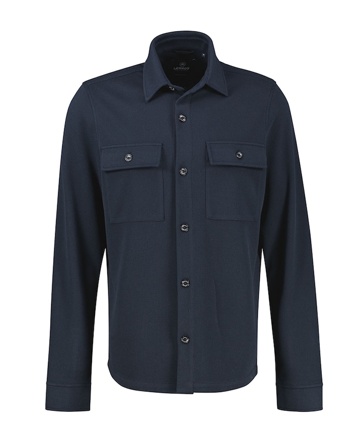 Heren overshirt blauw
