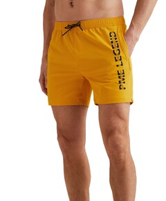 AIRFRAME SWIMSHORTS BIG LOGO PRINT heren zwembroek geel