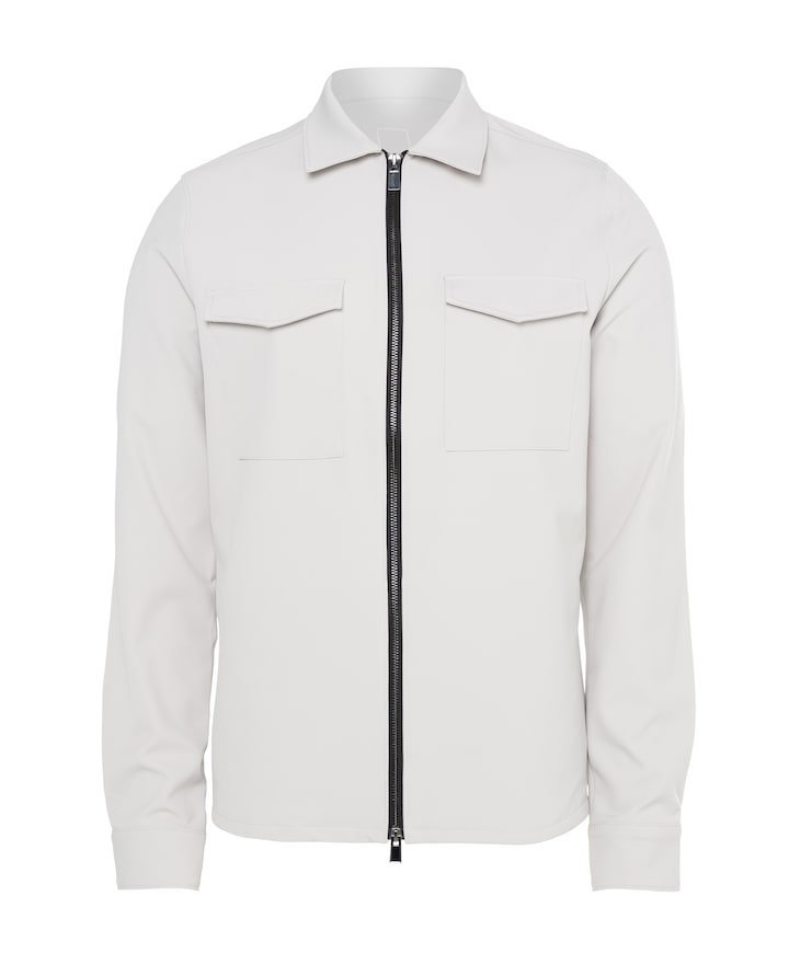 Heren overshirt grijs