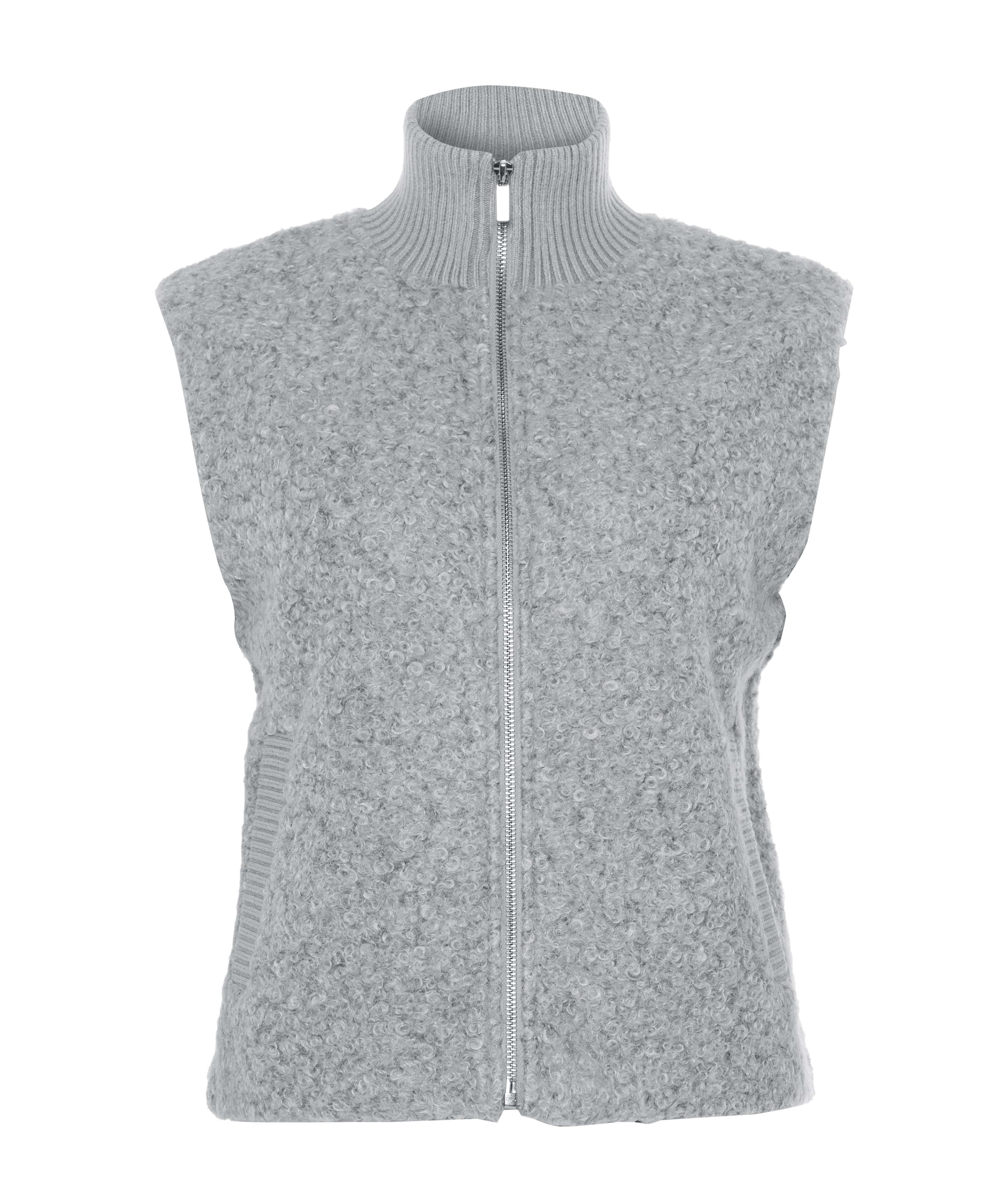 Dames gilet grijs
