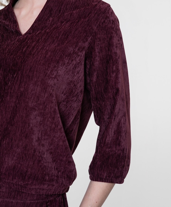 Dames blouse bordeaux