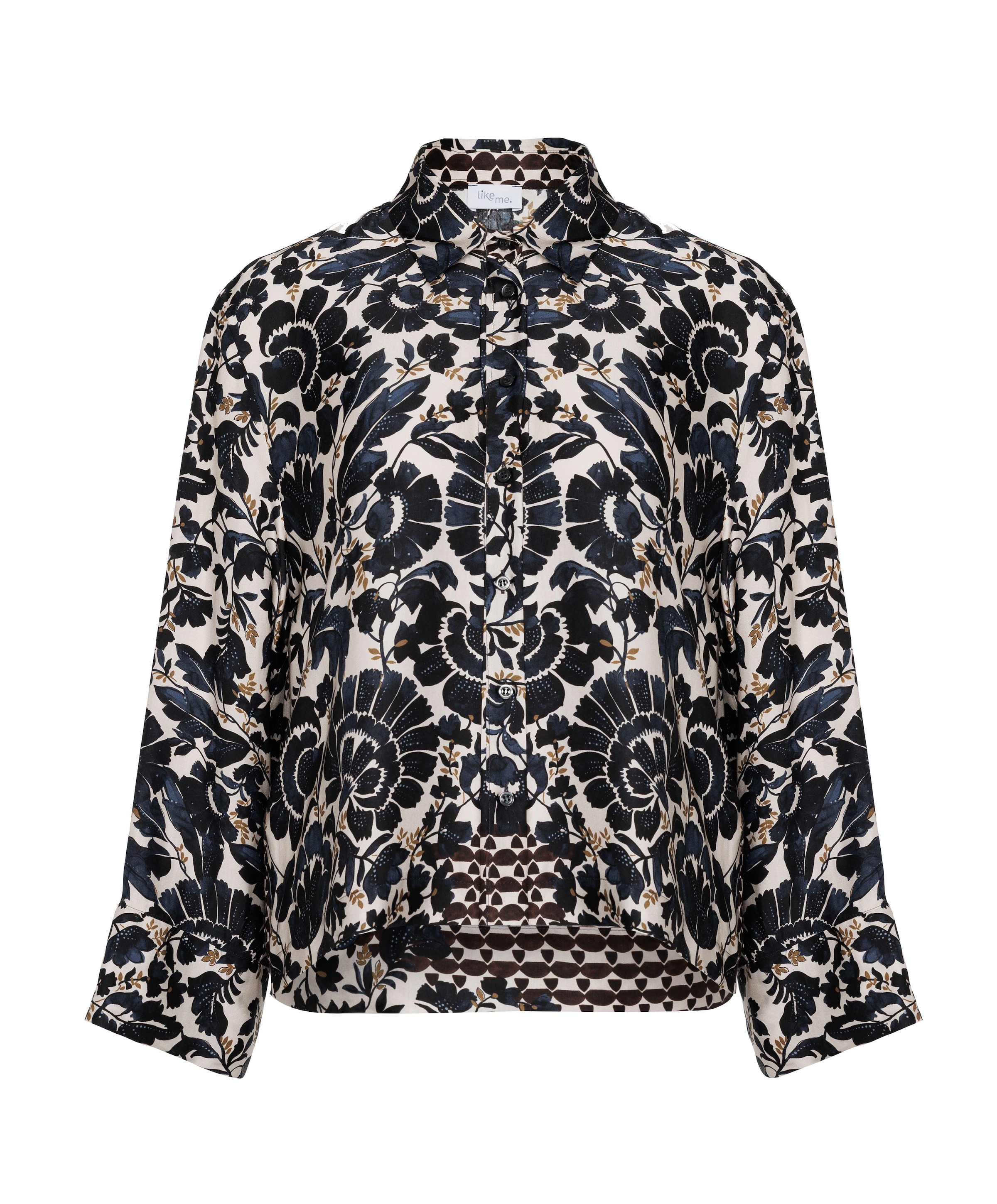 Dames blouse blauw