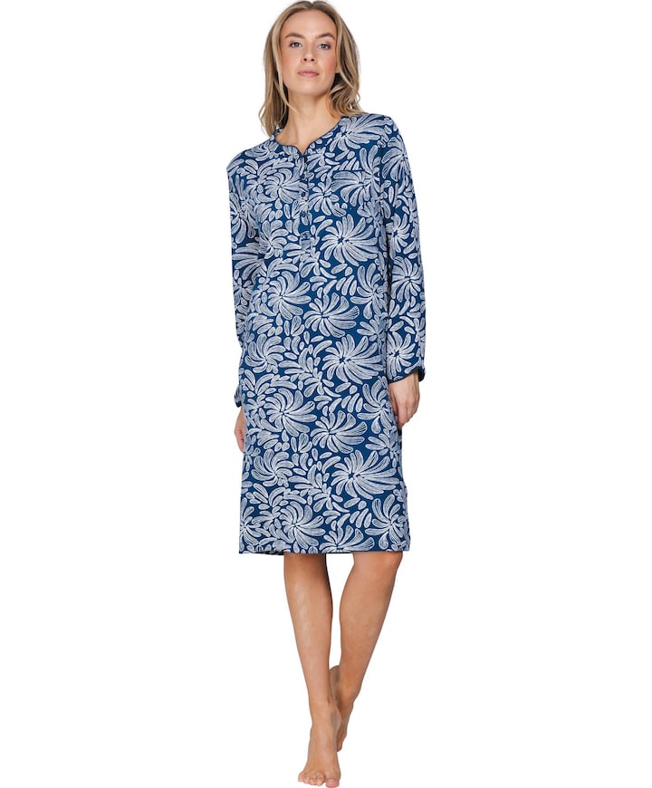 Dames nachthemd blauw