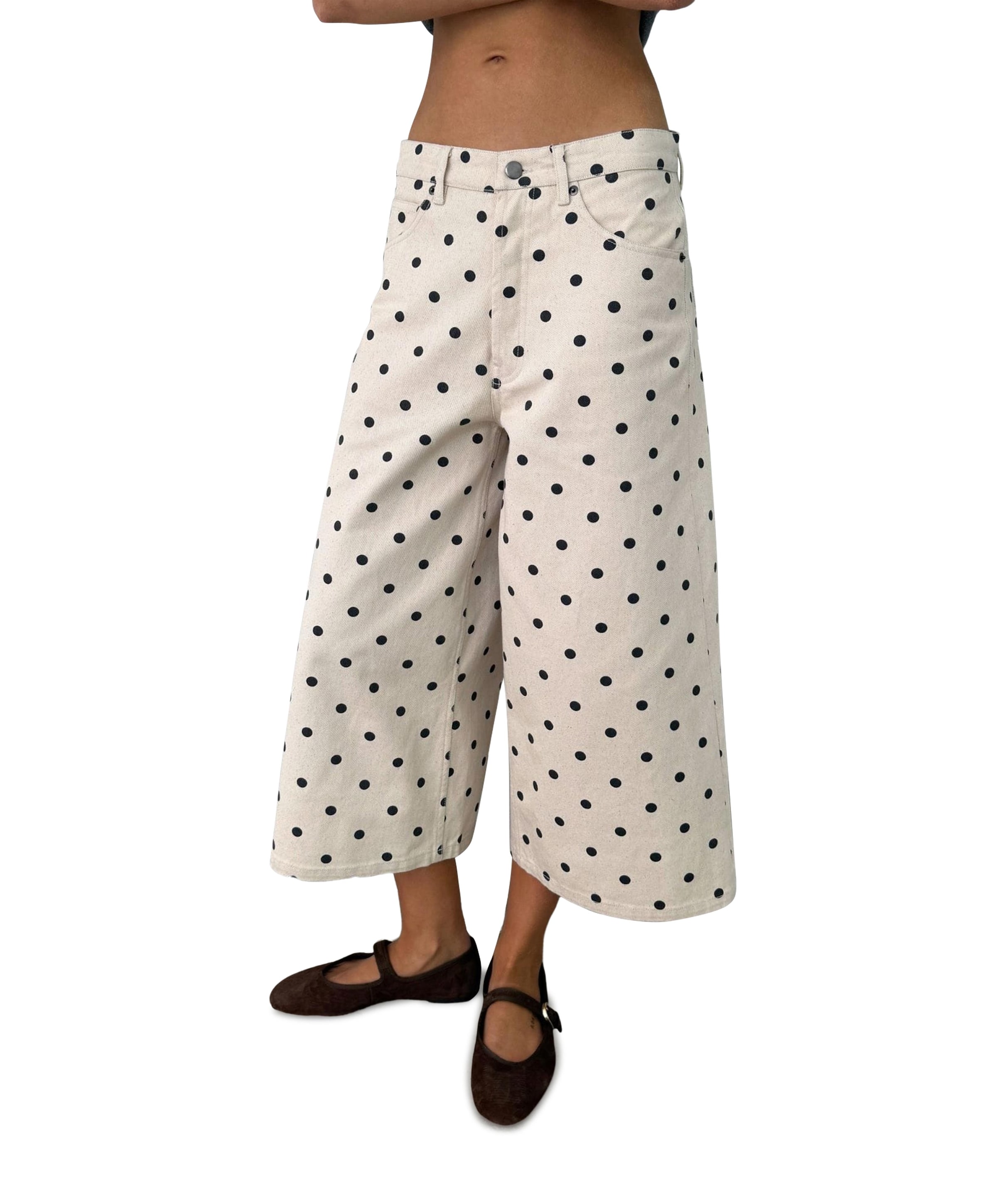 ROSALIE PRINT dames jeans beige
