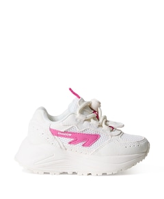 HTS KIDS SHADOW LACE meisjes sneakers wit