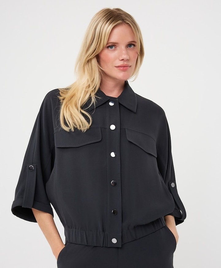 Dames blouse grijs