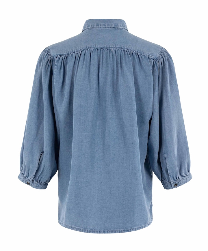 Dames blouse blauw