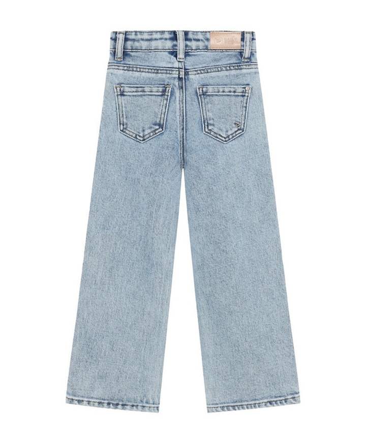 Denim Wide Fit Studs meisjes jeans blauw