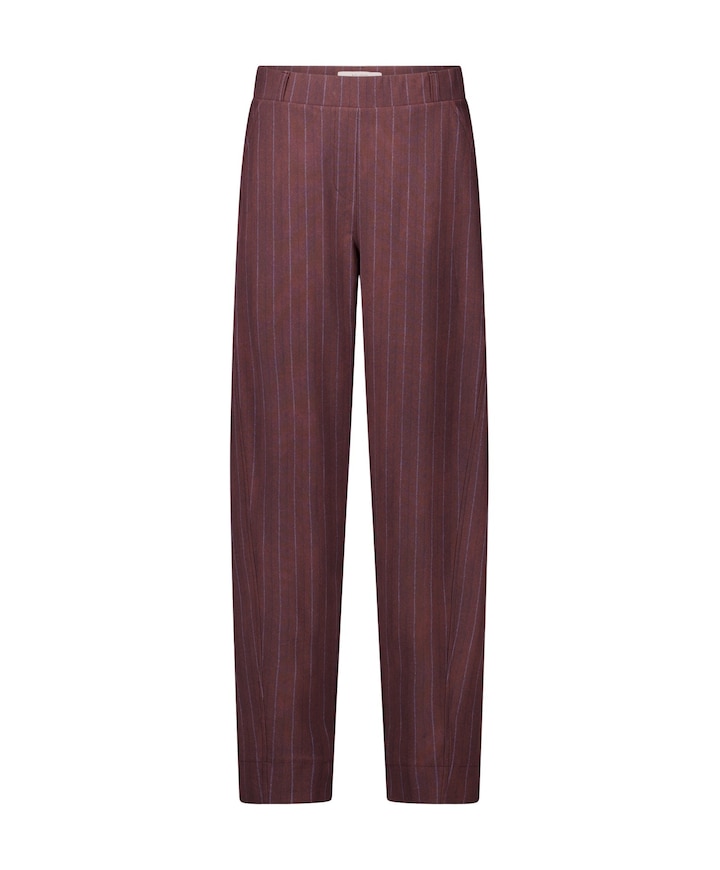 Marlise stripe dames broek bruin