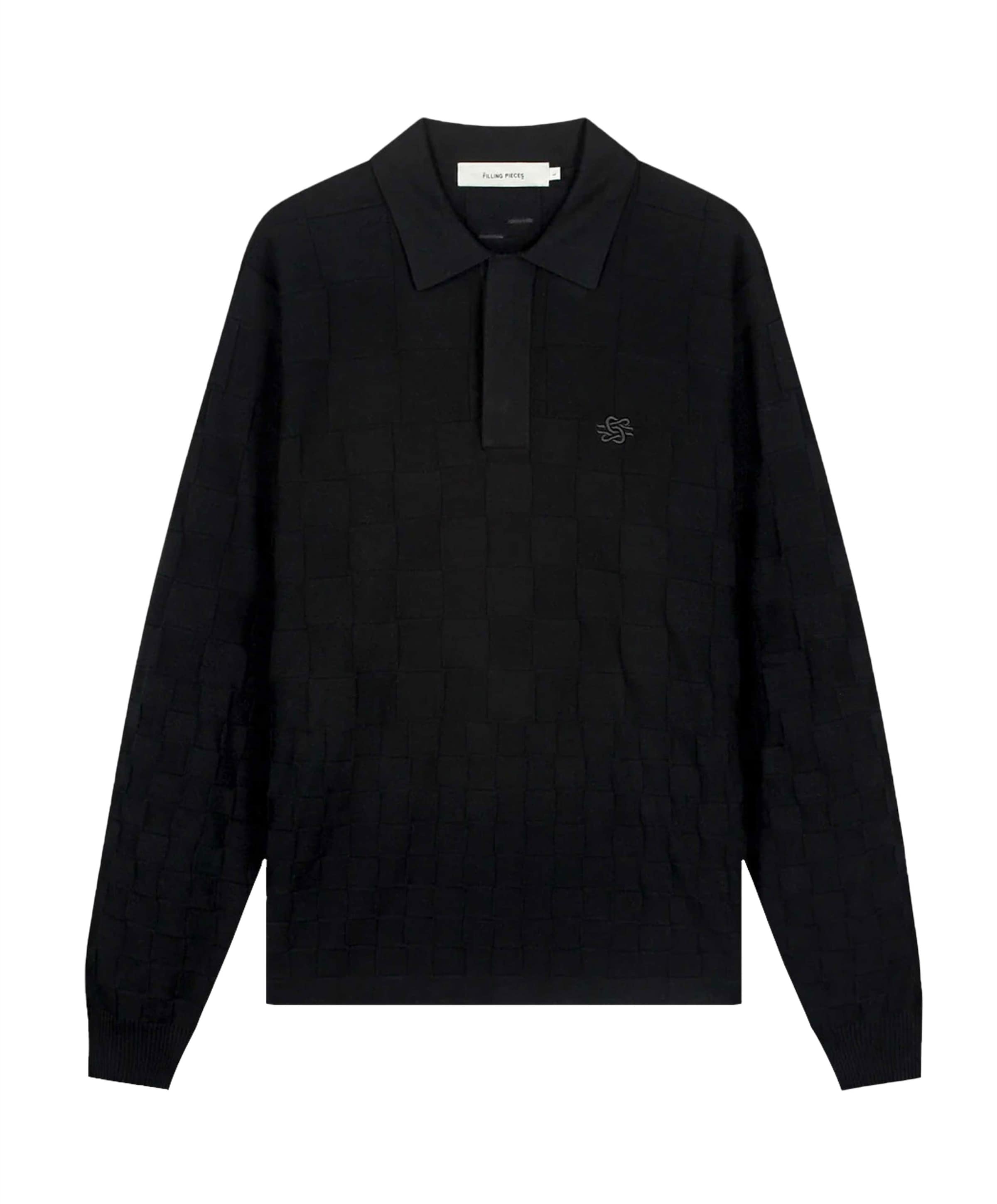 Heren polo zwart