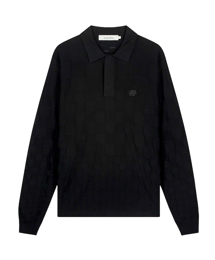 Heren polo zwart