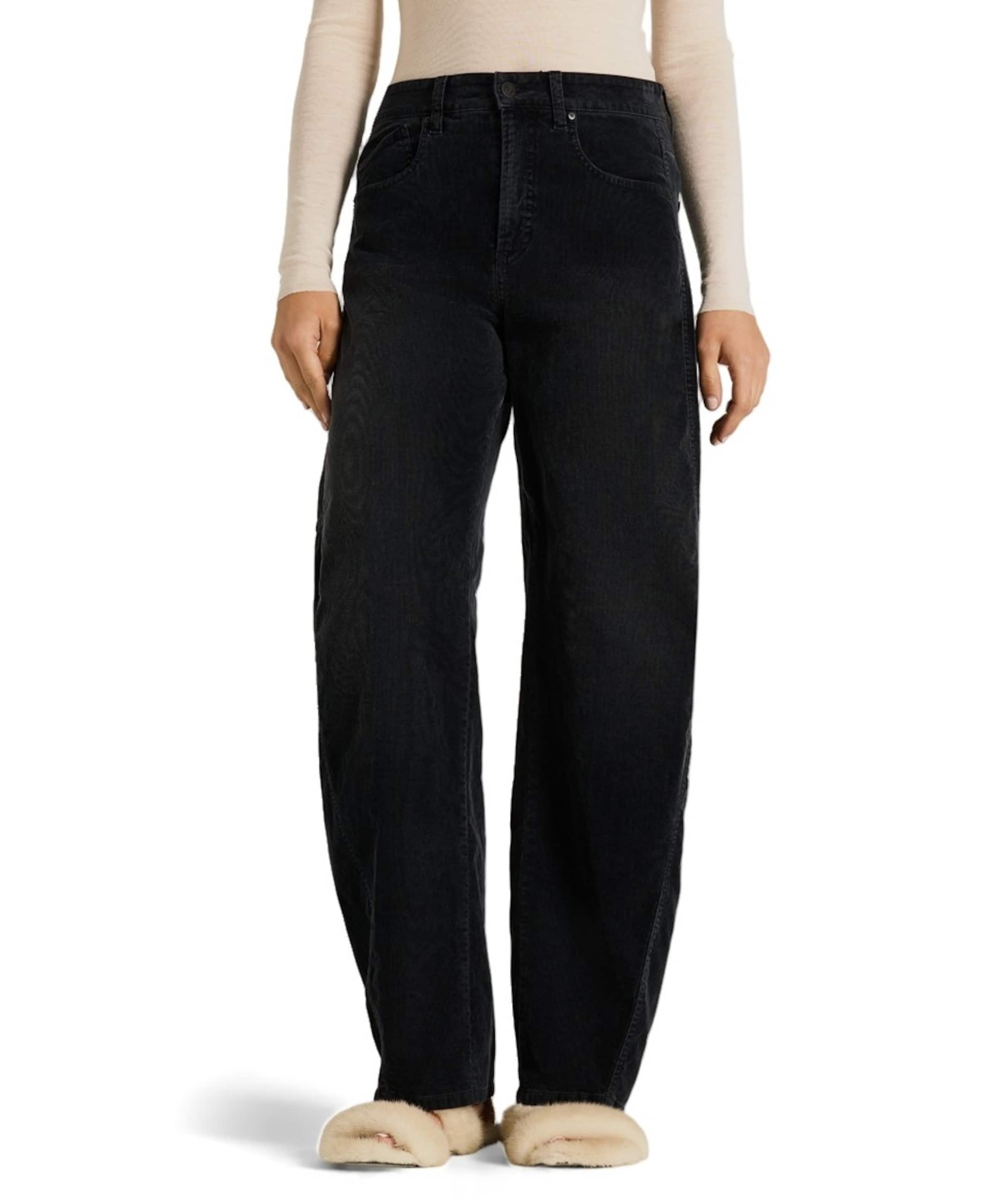 Baggy twisted dames broek zwart