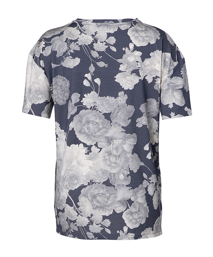 Dames pyjamatop blauw