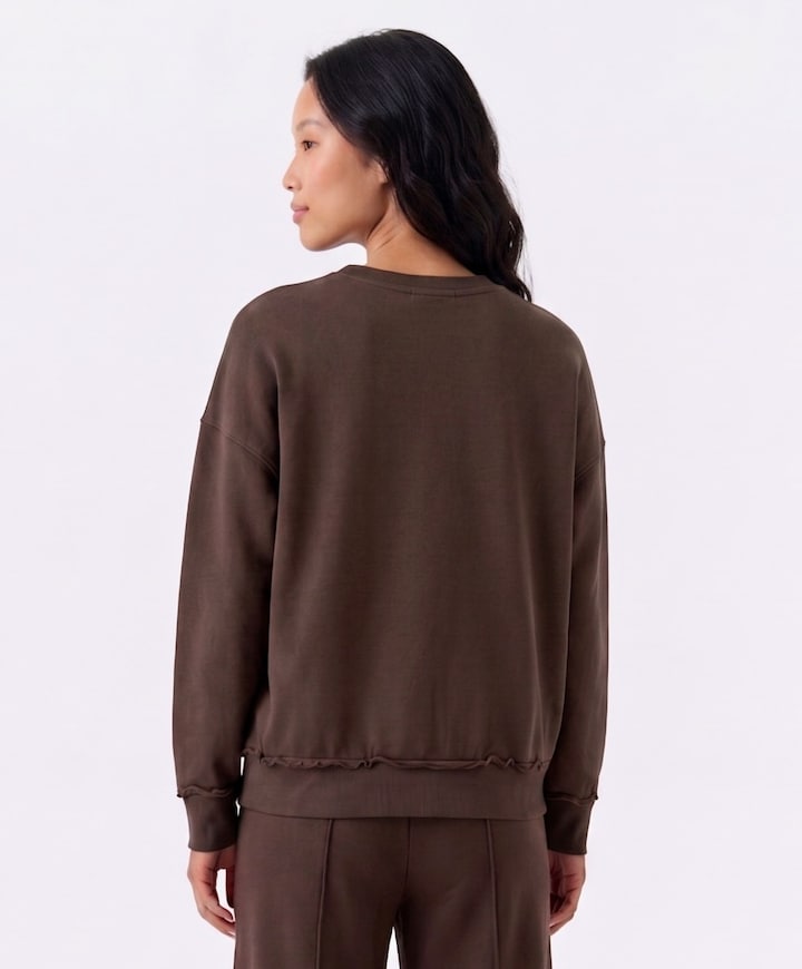 Dames sweater bruin