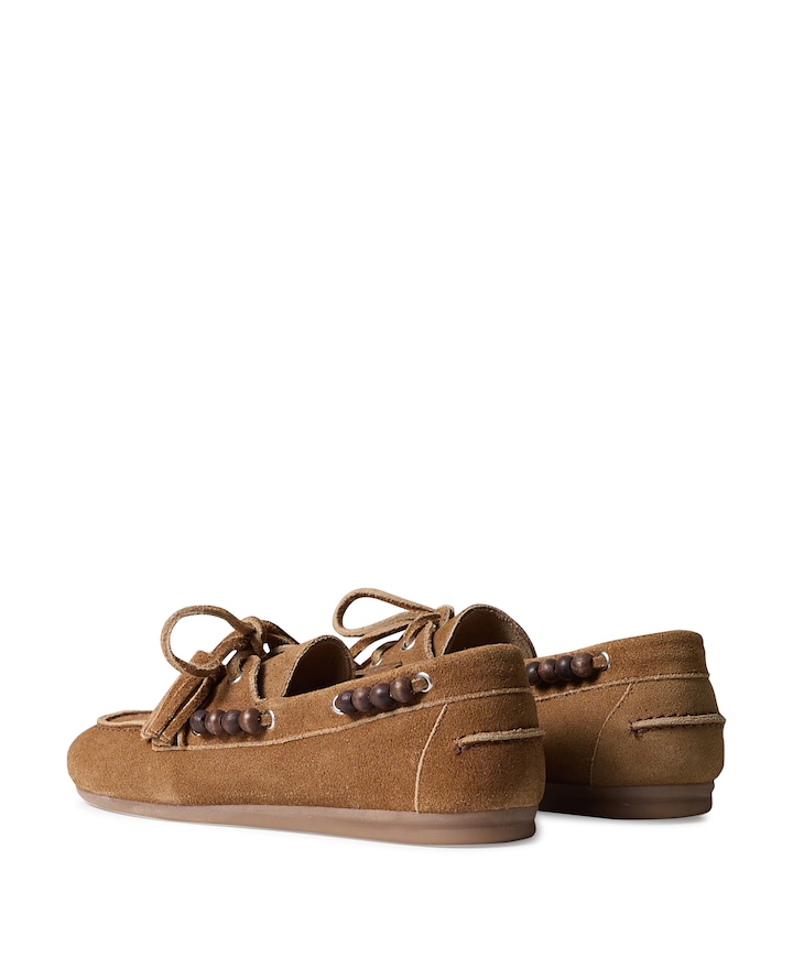 Dames mocassins Boat beige