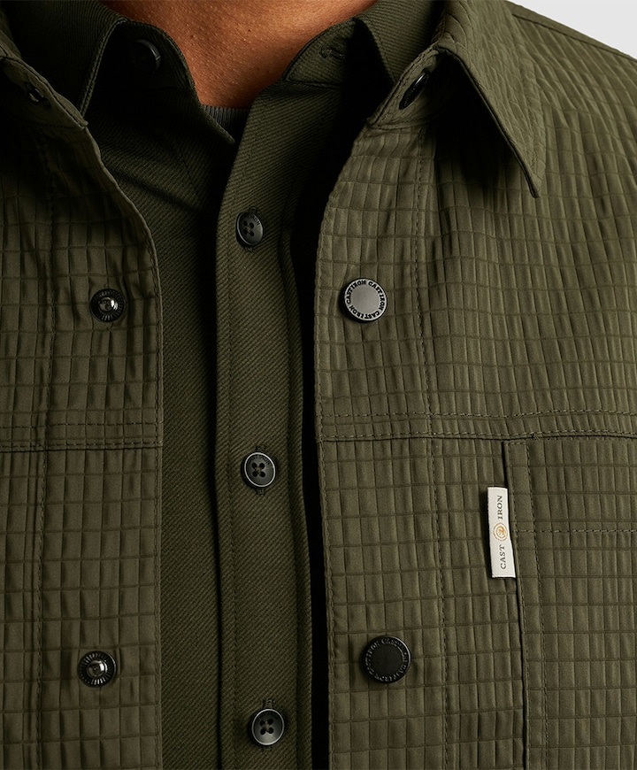 Heren overshirt groen