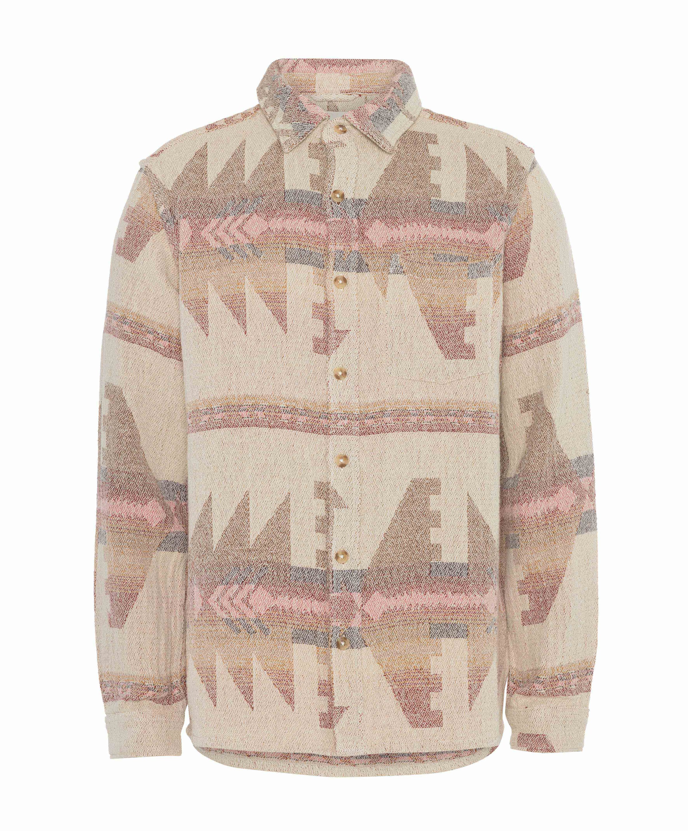 Heren overhemd lange mouw ecru