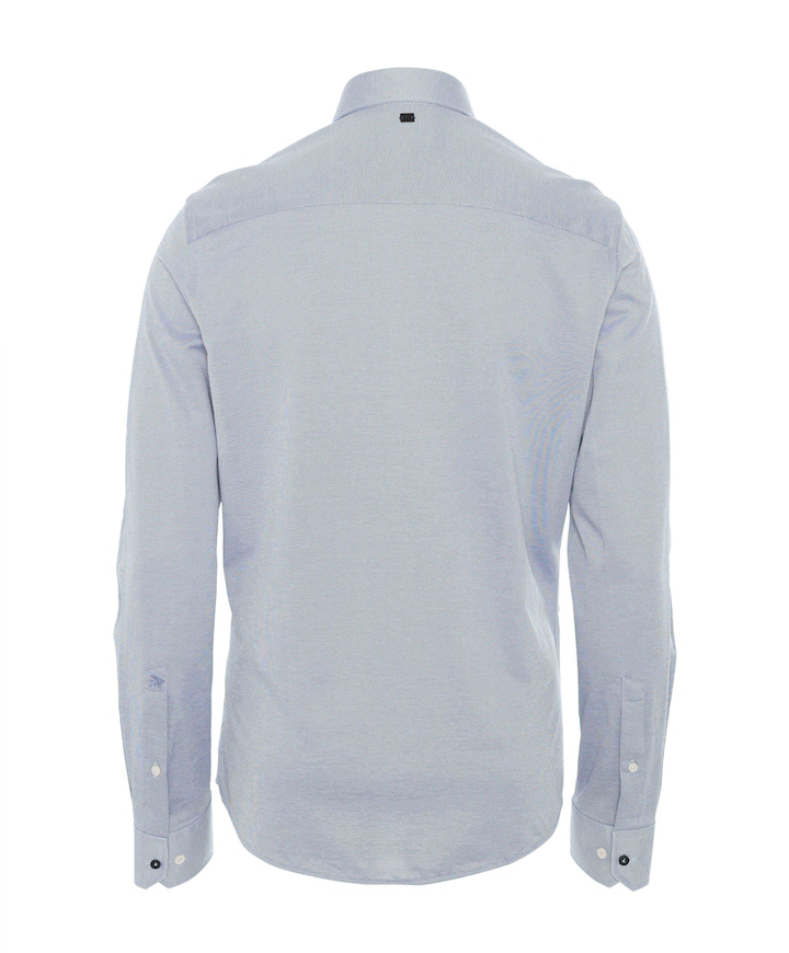 Overhemd lange mouw blauw