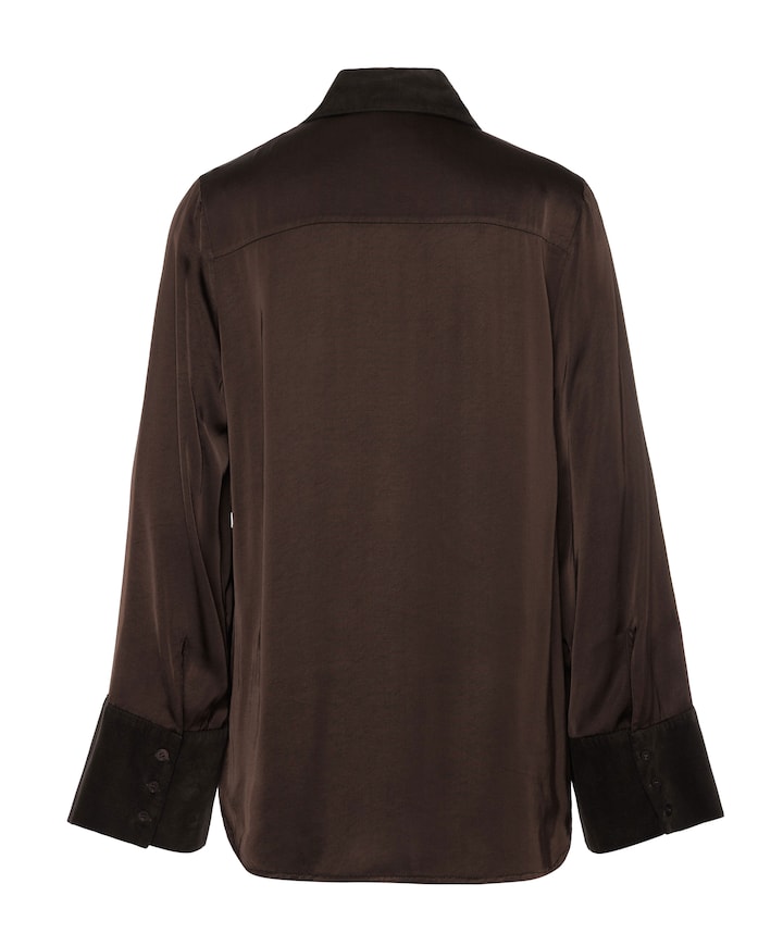 Dames blouse bruin