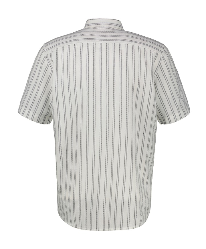 Heren overhemd korte mouw ecru