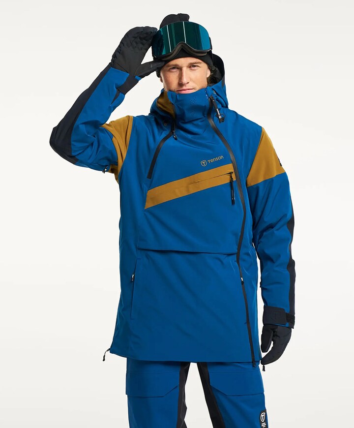 Heren ski-jas blauw