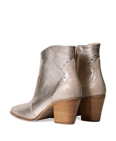 dames enkellaarzen goud