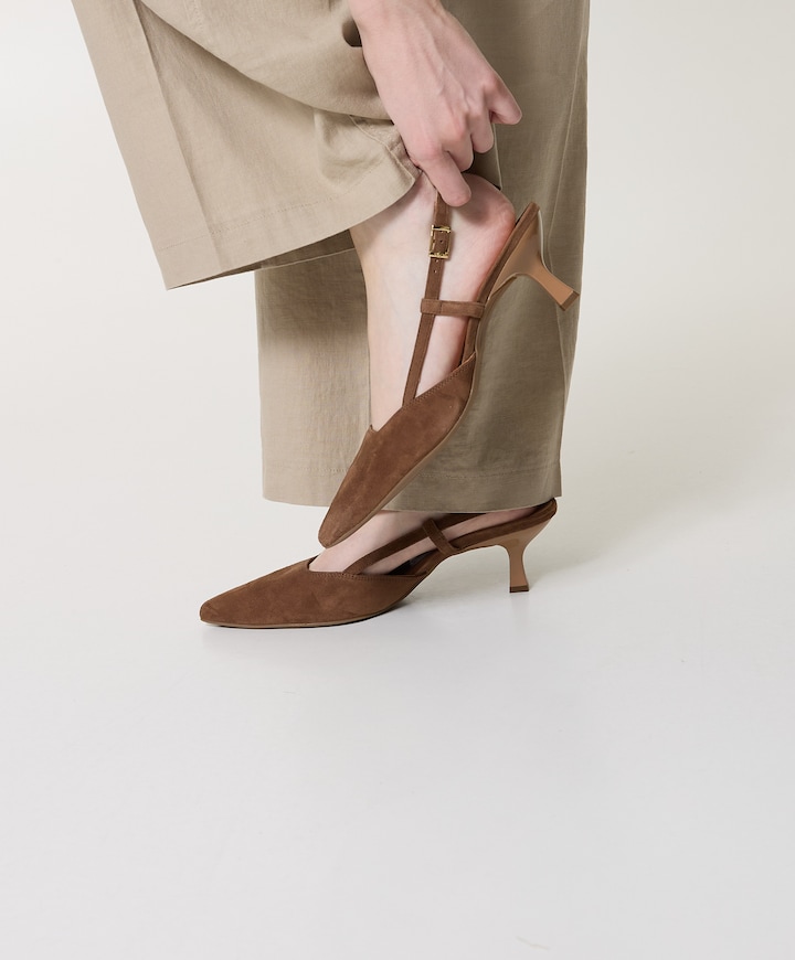 dames slingbacks bruin