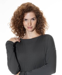 Dames pyjamatop grijs