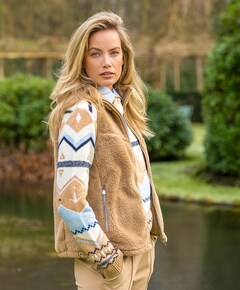 Dames bodywarmer beige