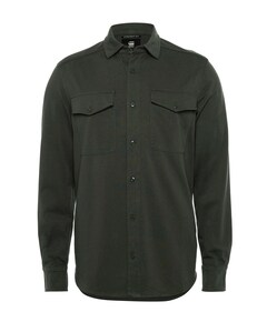 Heren overhemd lange mouw groen