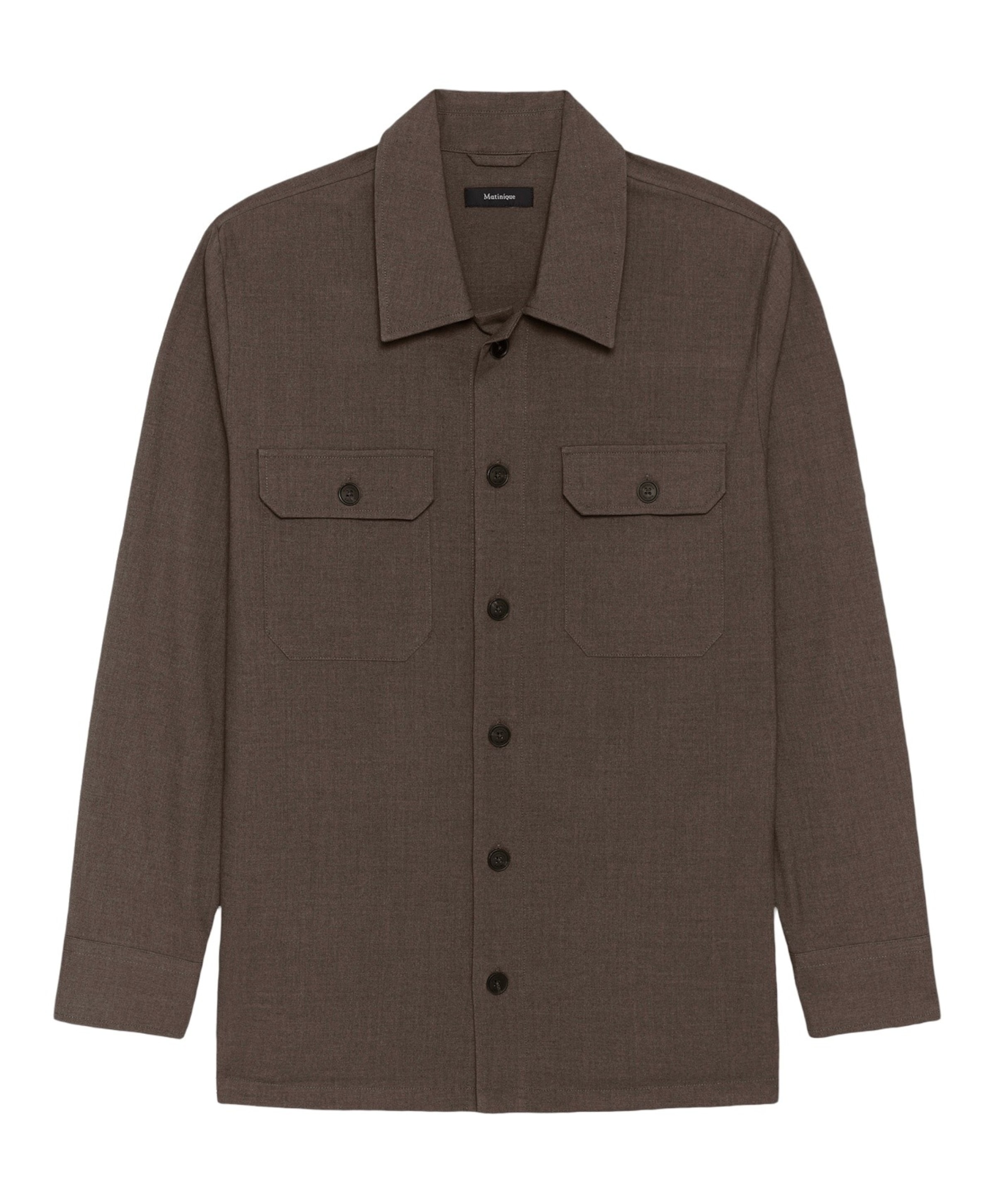 Heren overshirt bruin