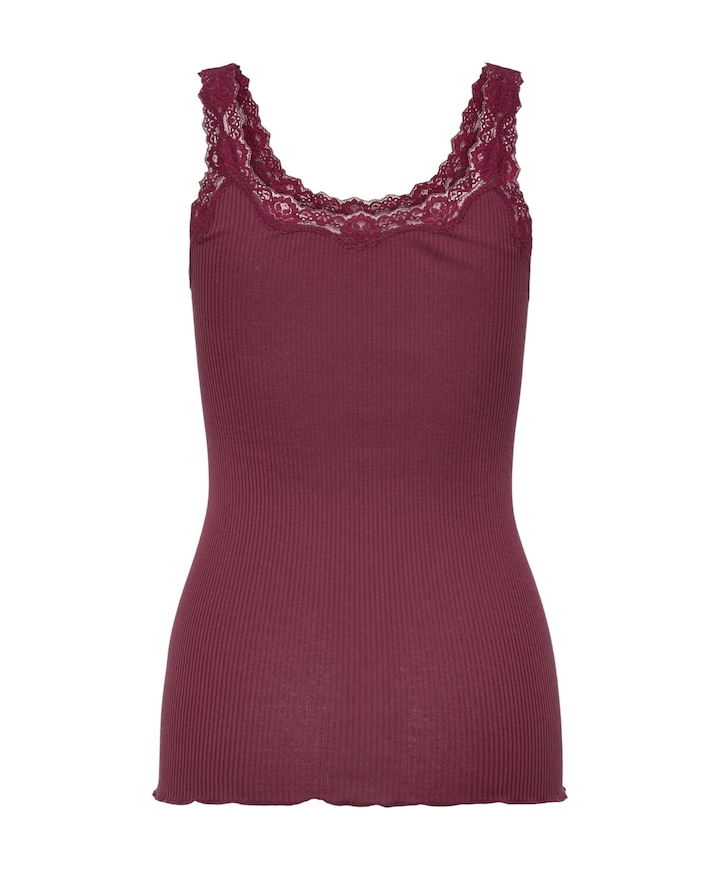 Dames top bordeaux