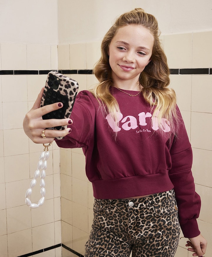 Meisjes sweater rood