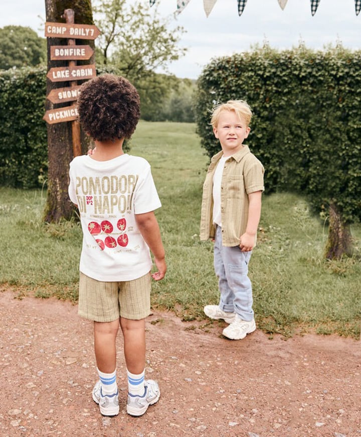 Jongens t-shirt ecru