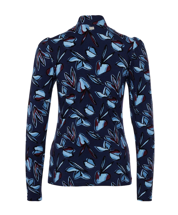 Dames longsleeve blauw