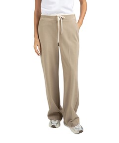 Woven wide leg with c broek beige