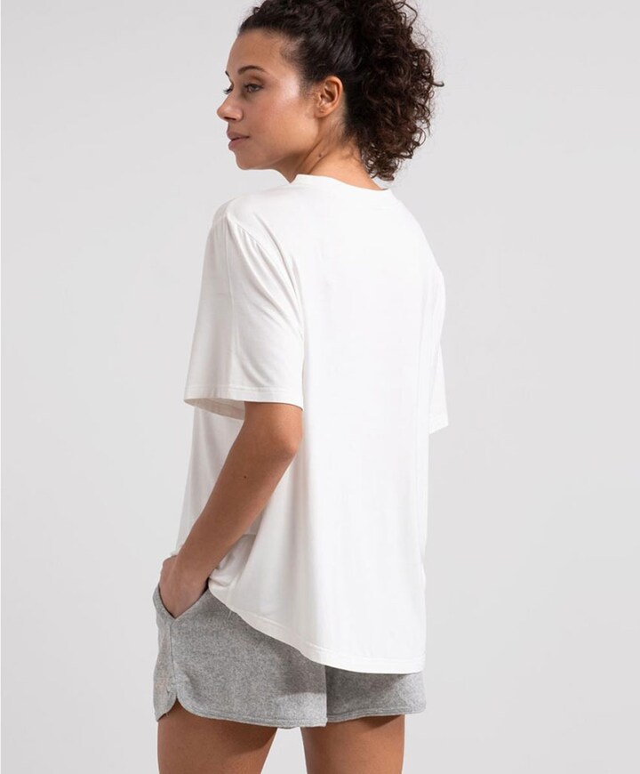 Dames T-shirt ecru