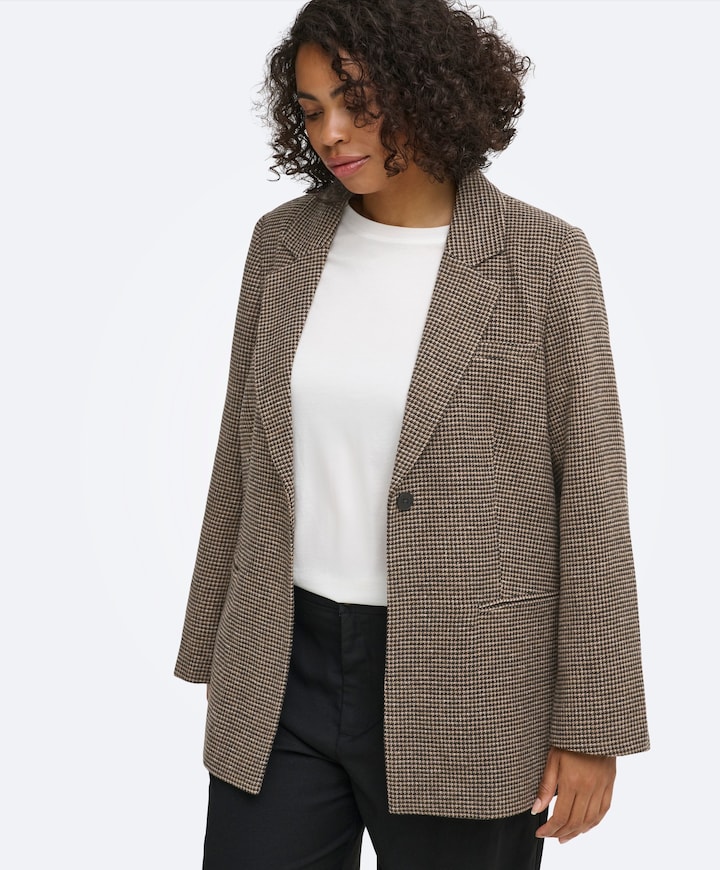 Dames blazer beige