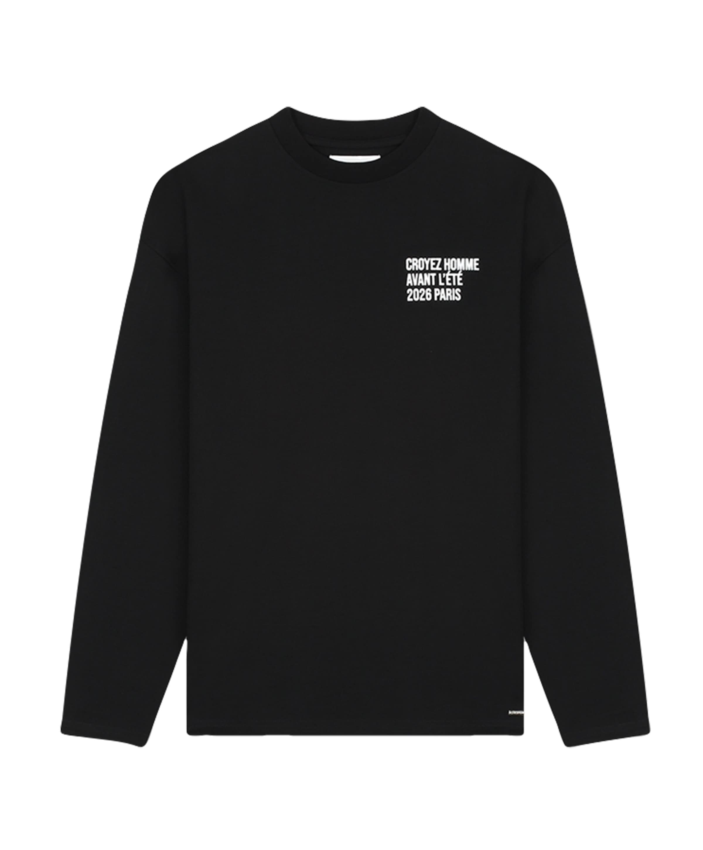Heren longsleeve zwart