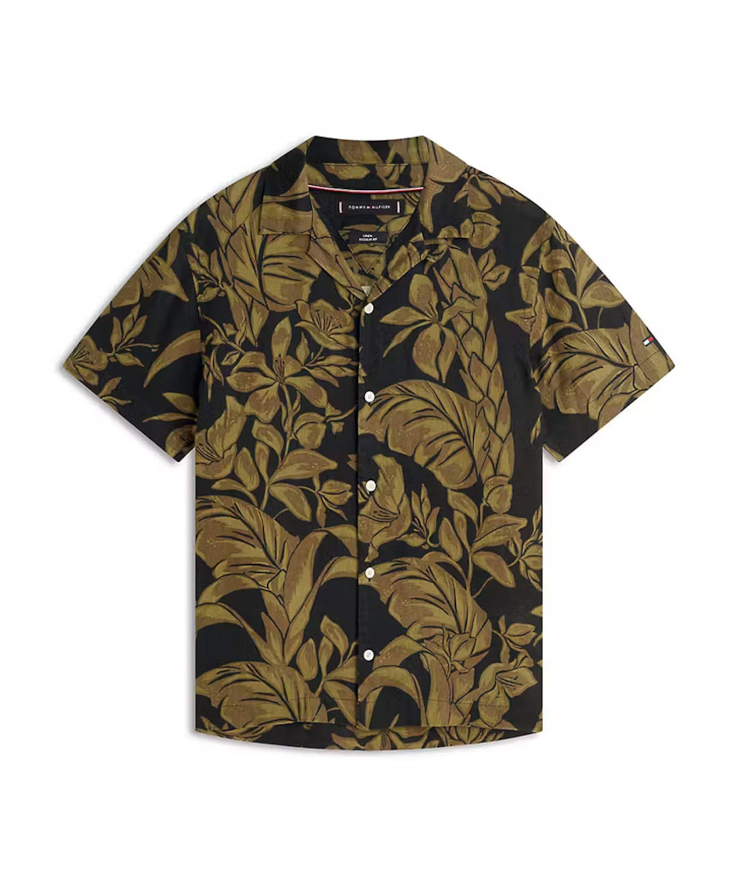 Heren overhemd korte mouw blauw