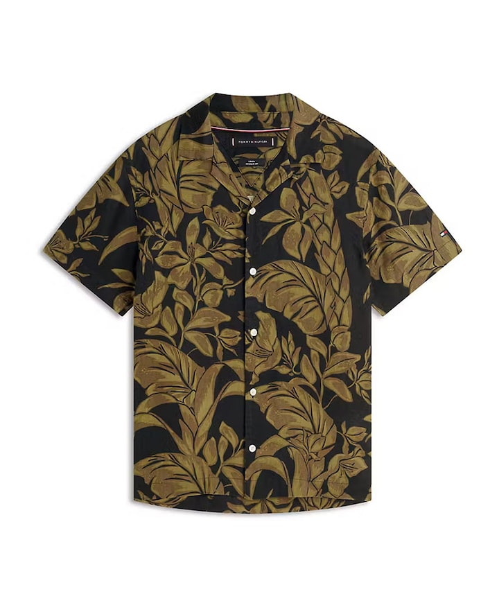 Heren overhemd korte mouw blauw