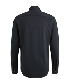 Heren overhemd lange mouw blauw